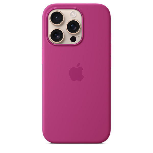 APPLE IPHONE 16 PRO SILICONE CASE WITH MAGSAFE - FUCHSIA - Brand New