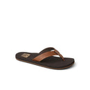 RF002915BRO REEF MEN'S TWINPIN BEACH FLIP FLOPS SIZE: MEN 9 BROWN - Like New
