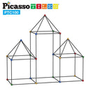 PicassoTiles Fort Building Kit Playset 100P Piece Toy Set B08SF5C13K - Blue - Brand New