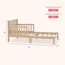 Dream On Me Brookside 3-in-1 Toddler Bed, Gold, White Oak - Brand New