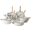 COUNTRY KITCHEN NON-STICK CAST ALUMINUM COOKWARE SET CREAM, 13 - Scratch & Dent