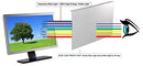 EYES PC Blue Light Screen Protector Panel Universal 27" Diagonal LED Monitor - Brand New