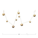 Creative Co-Op Metal Jingle Bell Garland, Gold Finish - Brand New