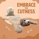 HOUSEXHEART HANDMADE FROSTED BROWN BEAR RUG - BEIGE - Like New