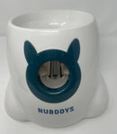 NUBDDYS AUTOMATIC DOG BALL LAUNCHER FETCH SMALL TO MEDIUM - WHITE/DARK GREEN - Like New