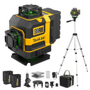TSOKZO 16 LINES LASER LEVEL WITH TRIPOD DIY PROJECTS SELF-LEVELING - YELLOW - Like New