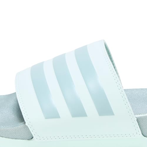 II0011 ADIDAS ADILETTE COMFORT SANDAL WOMEN Halo Mint/Magic Grey Metallic - 9 - Brand New