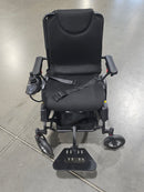 ELECTRIC WHEELCHAIR FOLDABLE MOTORIZED 2 REMOVABLE 15AH BATTERIES - BLACK - Like New