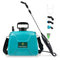 GIFTSFALOY 2G GALLON BATTERY POWERED GARDEN SPRAYER, 3 NOZZLES, STRAP - BLUE - Like New