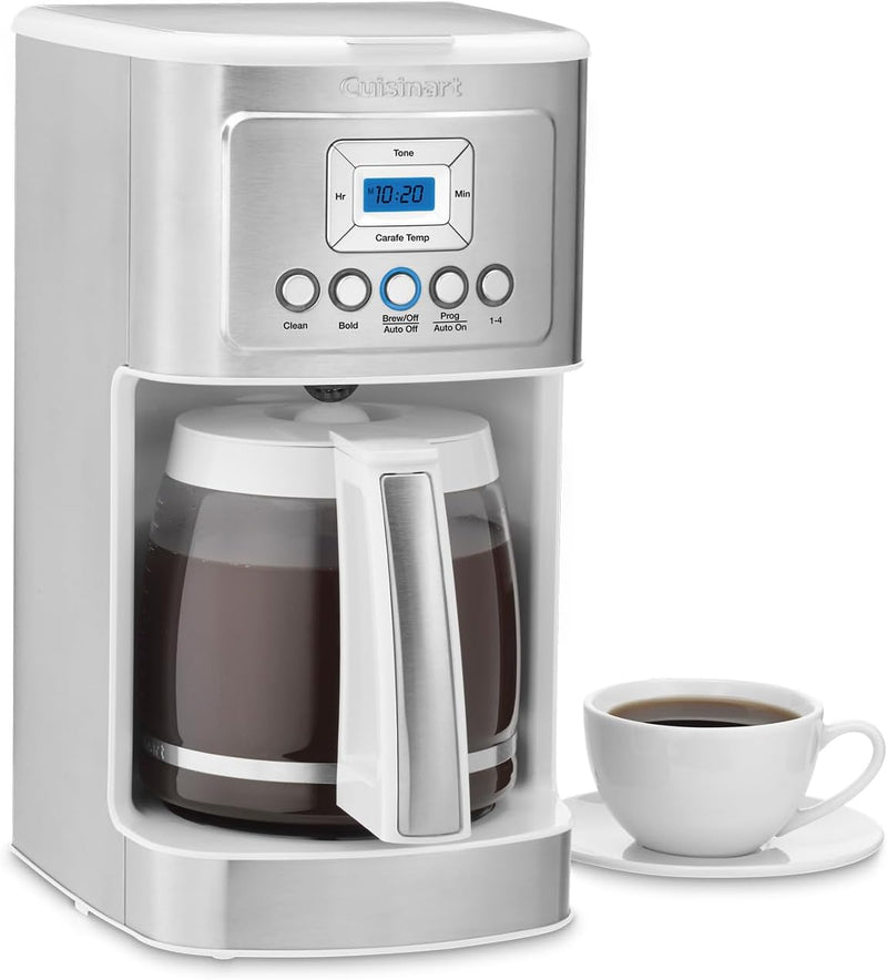 Cuisinart Perfectemp Coffee Maker, 14-Cup Glass - White - Scratch & Dent