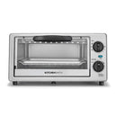 KITCHENSMITH BY BELLA TOASTER OVEN STAINLESS STEEL SMALL TOASTER - SILVER - Like New