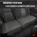 Motor Trend Rear Seat Cushion - Gray Diamond Stitched Faux Leather - Like New