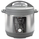 INSTANT POT 6QT WHISPER QUIET 9-IN-1 ELECTRIC PRESSURE COOKER STAINLESS - CHROME - Like New