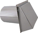 Speedi-Products SM-RWVD 8 Wall Vent Hood with Spring Damper, 8-Inch - Brand New