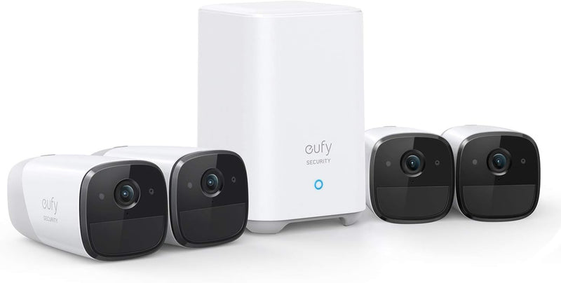 Eufy Security, eufyCam 2 Wireless Home Security Camera System 4-Cam Kit - White - Brand New