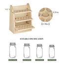 LIANTRAL Essential Oils Storage Rack -45 Slots - Natural Wood Color - Like New