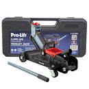 PRO-LIFT GRAY HYDRAULIC TROLLEY JACK CAR LIFT BLOW MOLDED CASE-3000 LBS - BLACK - Like New