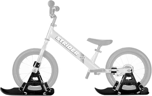 Strider 14x Sport Snow Skis Set Transform Balance Bike into Sled PSKISET-14-BK - Like New