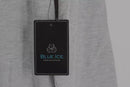 BLUE ICE WAFFLE KNIT LONG SLEEVE SHIRT - SIZE: MEN L - HEATHER GRAY - Brand New