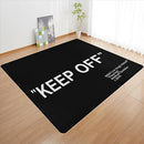 Keep Off Area Rug Modern Large Carpet Non-Slip Mat 5x7 ft B0CFLY9B26 - Black - Brand New
