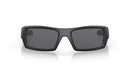 Oakley Men's Oo9014 Gascan Rectangular Sunglasses Matte Black/Grey 55 - Like New