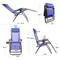 YANGMING GALION RECLINING ZERO GRAVITY CHAIR (SET OF 2), DARK BLUE - DARK BLUE - Like New
