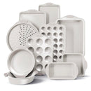 COUNTRY KITCHEN NONSTICK STACKABLE BAKEWARE SET, 10 PCS - CREAM - Like New