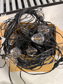 GENERIC 100FT SOLAR LED SHATTER PROOF S11 OUTDOOR STRING LIGHTS - BLACK - Like New