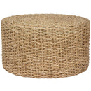 RED LANTERN RUSH GRASS KNOTWORK COFFEE TABLE/OTTOMAN - NATURAL - Like New