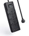 ANKER POWER STRIP SURGE PROTECTOR 12 OUTLETS & 3 USB-A A2762 - BLACK - Like New