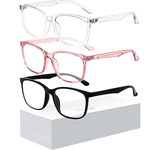 BLUE-LIGHT BLOCKING GLASSES 3 PACK COMPUTER PHONES GLASSES ANTI EYESTRAIN - Like New