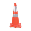 Tatco 28" Traffic Cone (TCO25900) - Orange/ Silver - Brand New