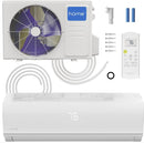 HOMELABS SPLIT TYPE INVERTER AIR CONDITIONER HEAT 9,000 BTU 230 VOLT - WHITE - Like New