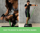 Home Gym 2.0 - Full Portable Gym Home Workout Package + 2 Extra Bands, Green Like New