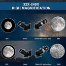 TELESKOP Telescope for Adults Astronomy 90mm Aperture 800mm Refractor - BLACK - Like New