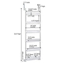 Household Essentials White 6-Tier Basket Over-The-Door Organizer - Like New