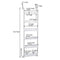 Household Essentials White 6-Tier Basket Over-The-Door Organizer - Like New