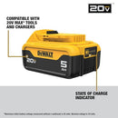 DEWALT 20V MAX LITHIUM 5.0 AH BATTERY 2-PACK BATTERY STARTER KIT DCB205-2C - Like New