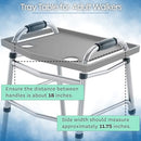 Bluestone Walker Tray- Upright with Holders-Universal Table - Gray - Brand New
