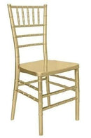 CHIVARI PREMIUM CHIAVARI TOUGHRESIN CHAIRS FULLY ASSEMBLED(2, SPARKLING GOLD) - Like New
