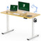FLEXISPOT ELECTRIC STANDING DESK 48"X24" HEIGHT ADJUSTMENT (WHITE + MAPLE TOP) - Like New