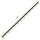 SeekLiny T Tracks for Woodworking Aluminum 48 inch Black 4 Pack - Brand New
