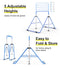 Safly Fun Gymnastics Bar for Kids 3-9, Foldable & Adjustable 35"-51" - Like New