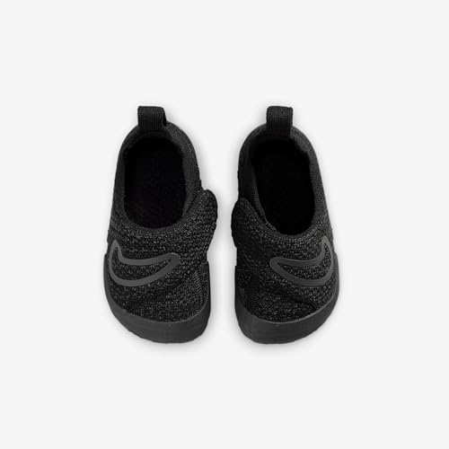 NIKE SWOOSH 1 BABY/TODDLER SHOES - SIZE: YOUTH 7C - BLACK - Like New