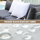 JOJOOGOGO 18x18 Outdoor Throw Pillow Inserts Waterproof Set 2, 18x18 Pillow - Brand New