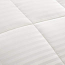 Lightweight Down Alternative Blanket with Satin Trim King/Cal King Size Ivory - Brand New