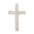 Deco 79 Mango Wood Biblical Home Wall Decor Carved Cross Wall Statue - Brand New