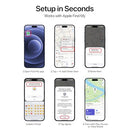 MSEBENT WALLET TRACKER CARD APPLE MFI CERTIFIED RECHARGEABLE WIRELESS 1 PACK - Like New