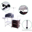 CampLand Aluminum Height Adjustable Folding Table Lightweight B071937HYX-NEW - Brand New