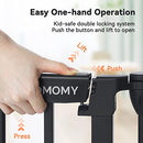 COMOMY 80" EXTRA WIDE BABY GATE DOG GATE FOR HOUSE STAIRS DOORWAYS BLACK - Like New